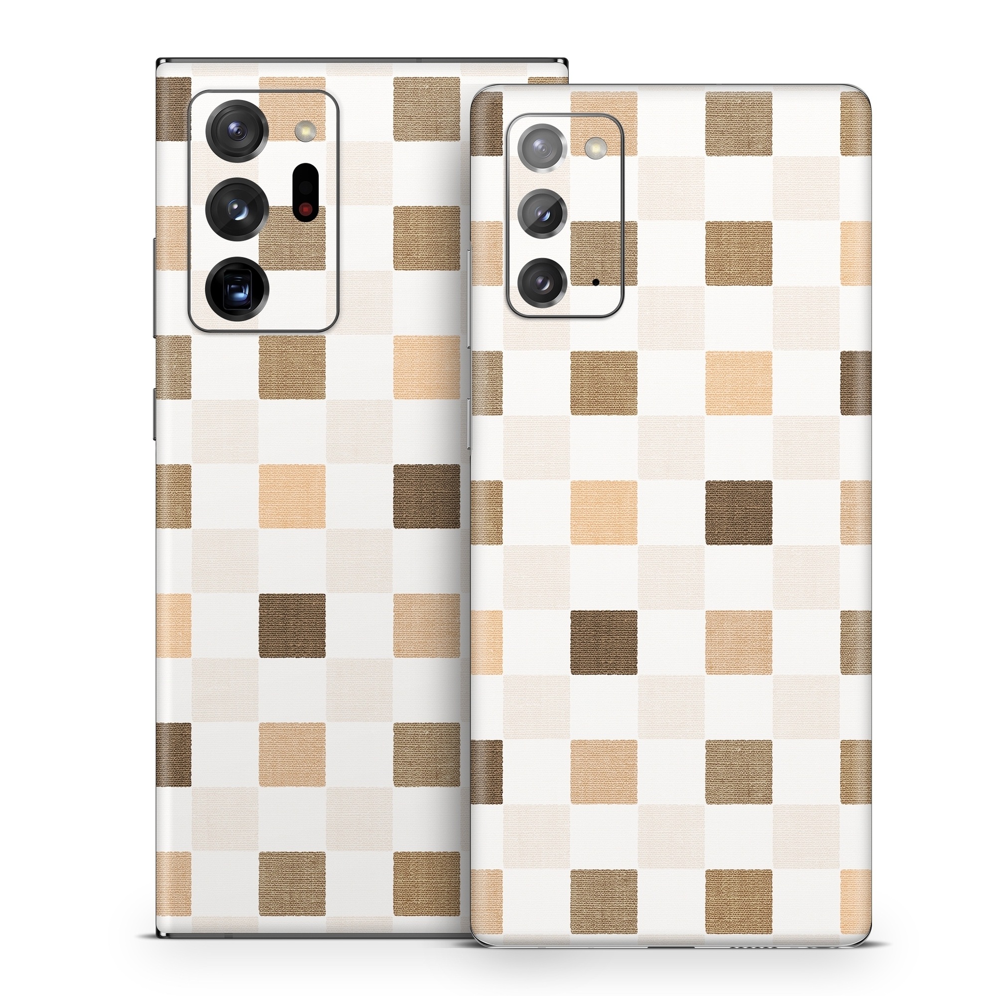 Samsung Galaxy Note 20 Series Skin design of Brown, Rectangle, Beige, Textile, Sleeve, Grey, Khaki, Material property, Symmetry, Art, with white, gray, brown colors
