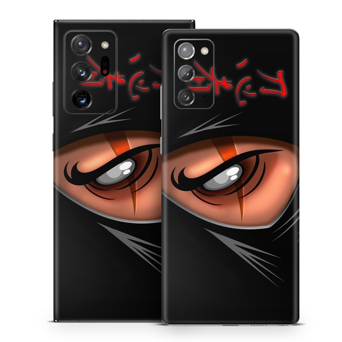 Samsung Galaxy Note 20 Series Skin design of Cartoon, Eye, Organ, Anime, Illustration, Mouth, Fictional character, Animation, Graphic design, Cg artwork, with black, red, green, pink, orange, gray colors