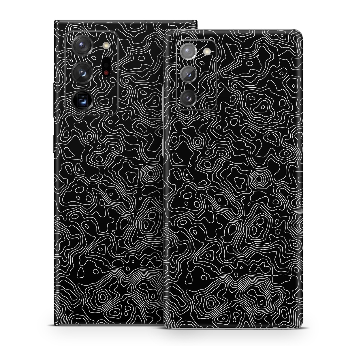 Samsung Galaxy Note 20 Series Skin design of Art, Motif, Pattern, Symmetry, Monochrome, Circle, Font, Visual arts, Illustration, Monochrome photography, with black, gray colors