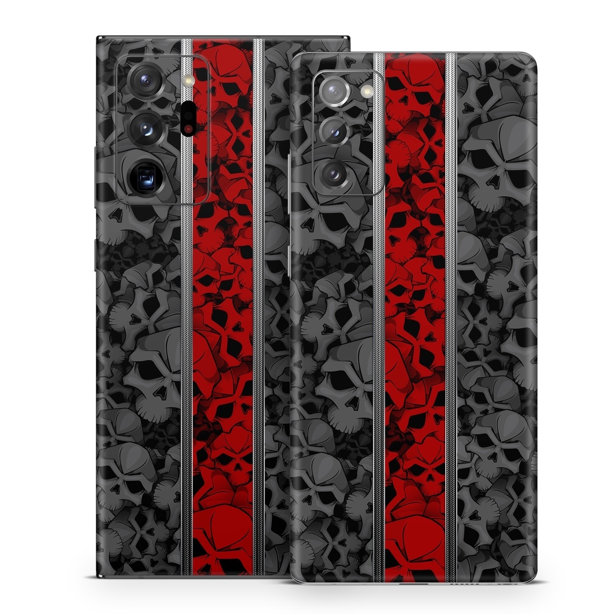 Samsung Galaxy Note 20 Series Skin design of Font, Text, Pattern, Design, Graphic design, Black-and-white, Monochrome, Graphics, Illustration, Art, with black, red, gray colors