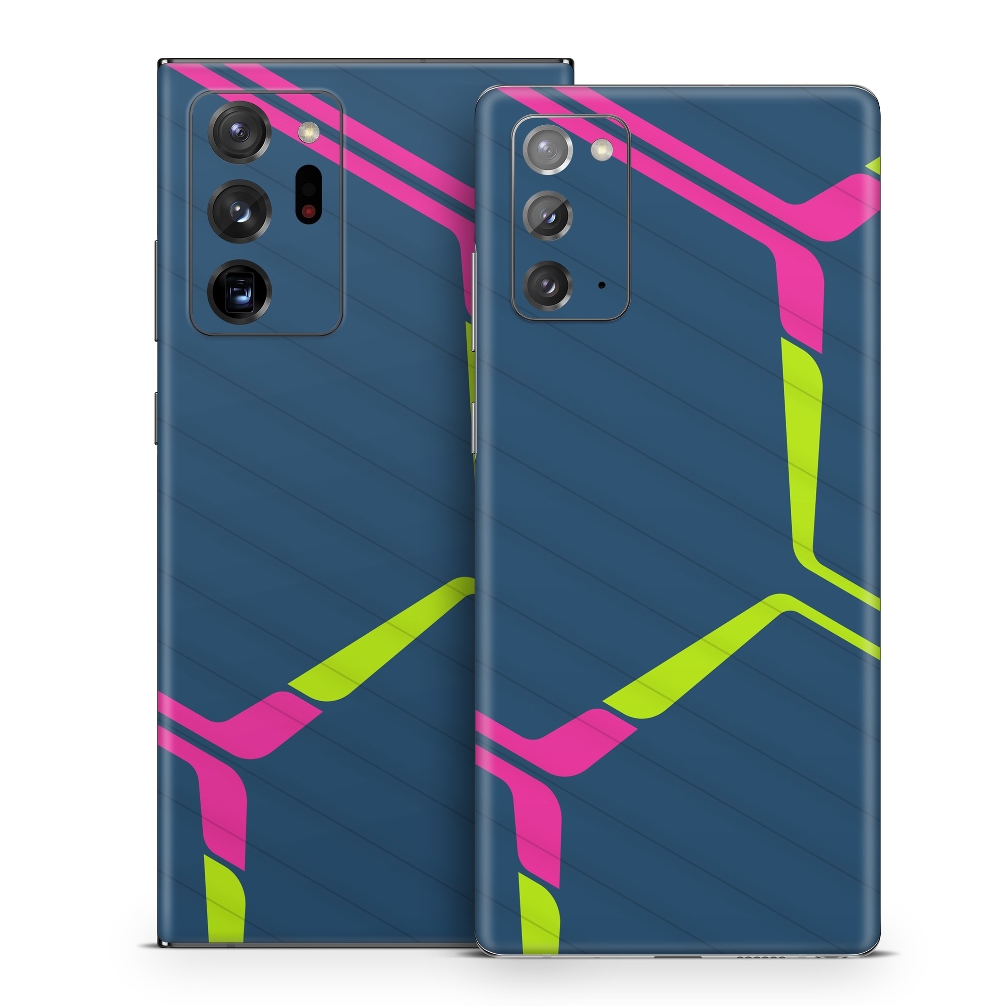 Samsung Galaxy Note 20 Series Skin design of Colorfulness, Triangle, Violet, Font, Parallel, Circle, Magenta, Symmetry, Electric blue, Pattern, with blue, green, pink colors