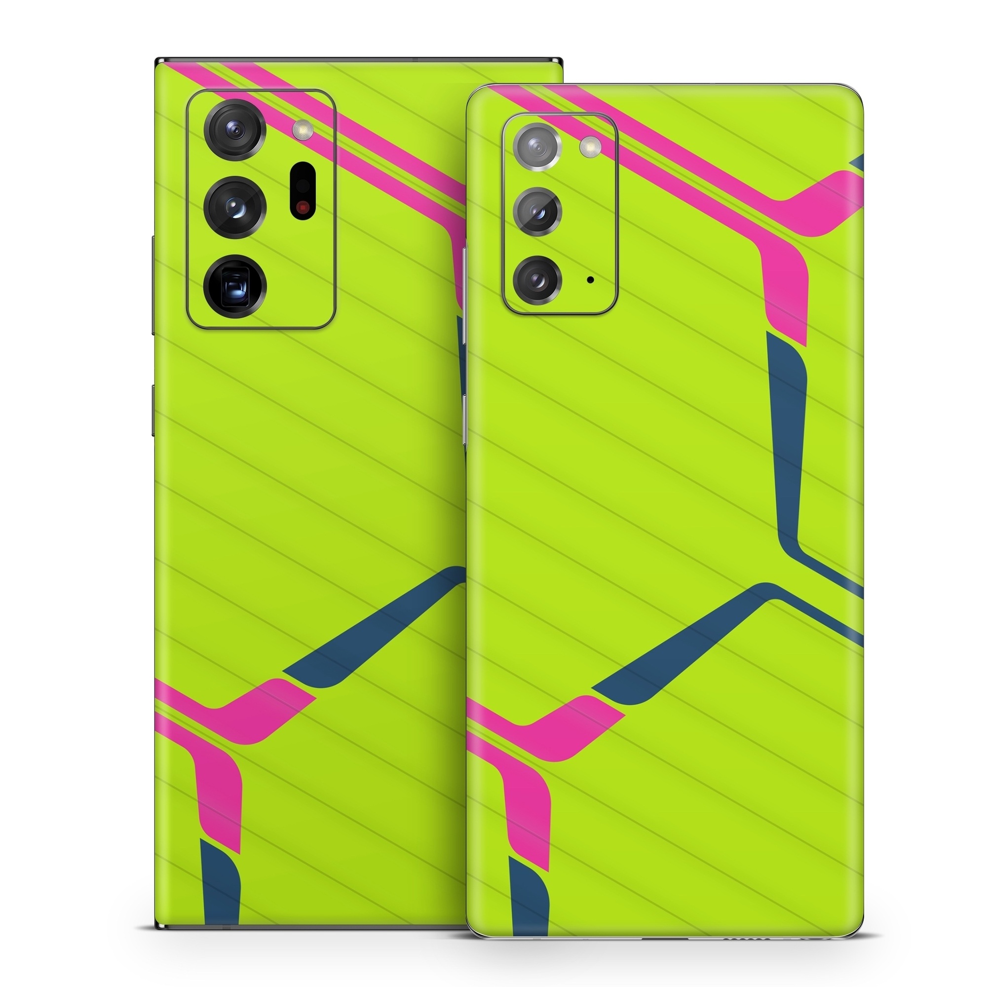 Samsung Galaxy Note 20 Series Skin design of Colorfulness, Triangle, Font, Parallel, Symmetry, Tints and shades, Pattern, Electric blue, Slope, Magenta, with green, pink, blue colors