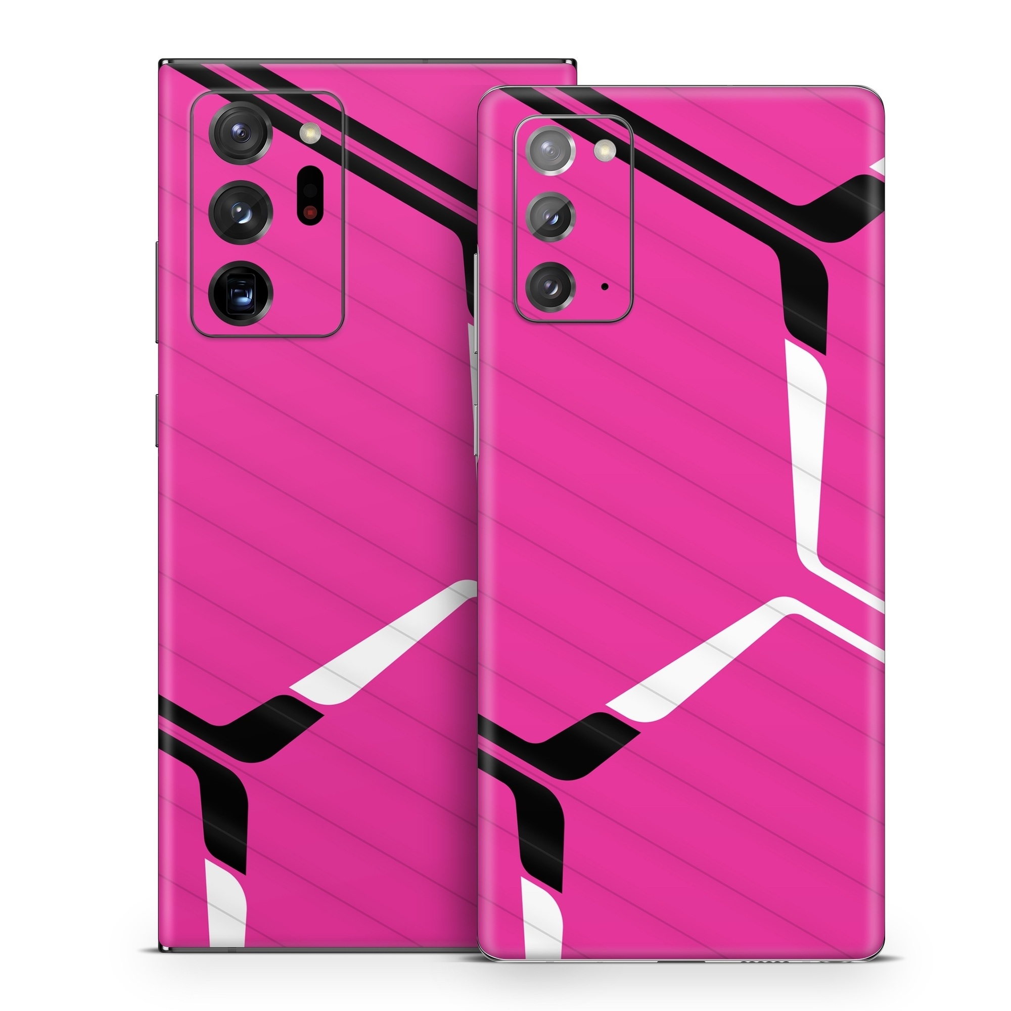 Samsung Galaxy Note 20 Series Skin design of Textile, Sleeve, Jersey, Purple, Pink, Violet, Font, Magenta, Material property, Electric blue, with pink, black, white colors