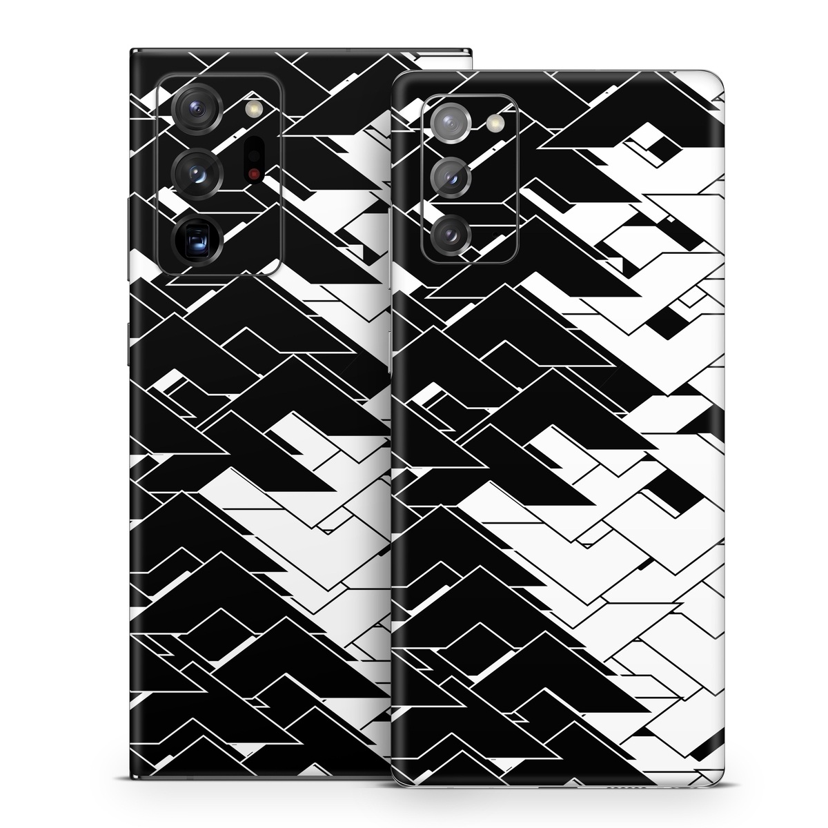 Samsung Galaxy Note 20 Series Skin design of Pattern, Black, Black-and-white, Monochrome, Monochrome photography, Line, Design, Parallel, Font, with black, white colors