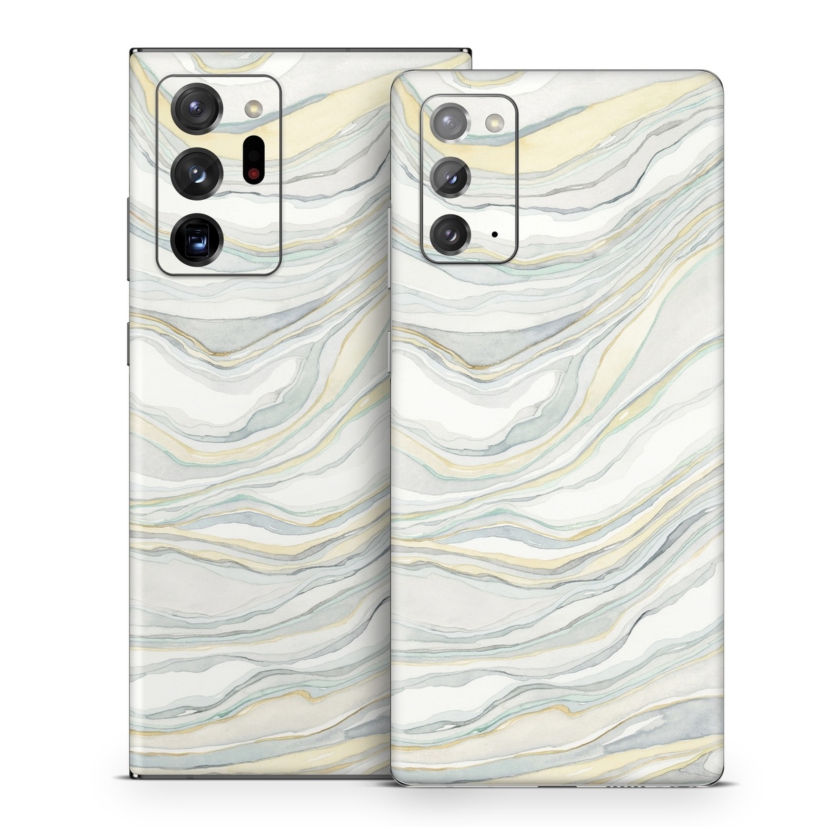 Samsung Galaxy Note 20 Series Skin design of Line, Pattern, with yellow, white, blue, gray colors