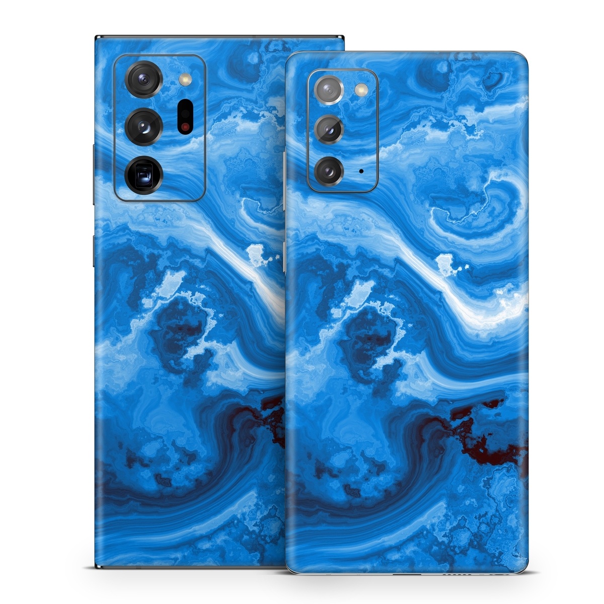 Samsung Galaxy Note 20 Series Skin design of Blue, Water, Aqua, Azure, Turquoise, Pattern, Liquid, Wave, Electric blue, Design, with blue, white, black colors