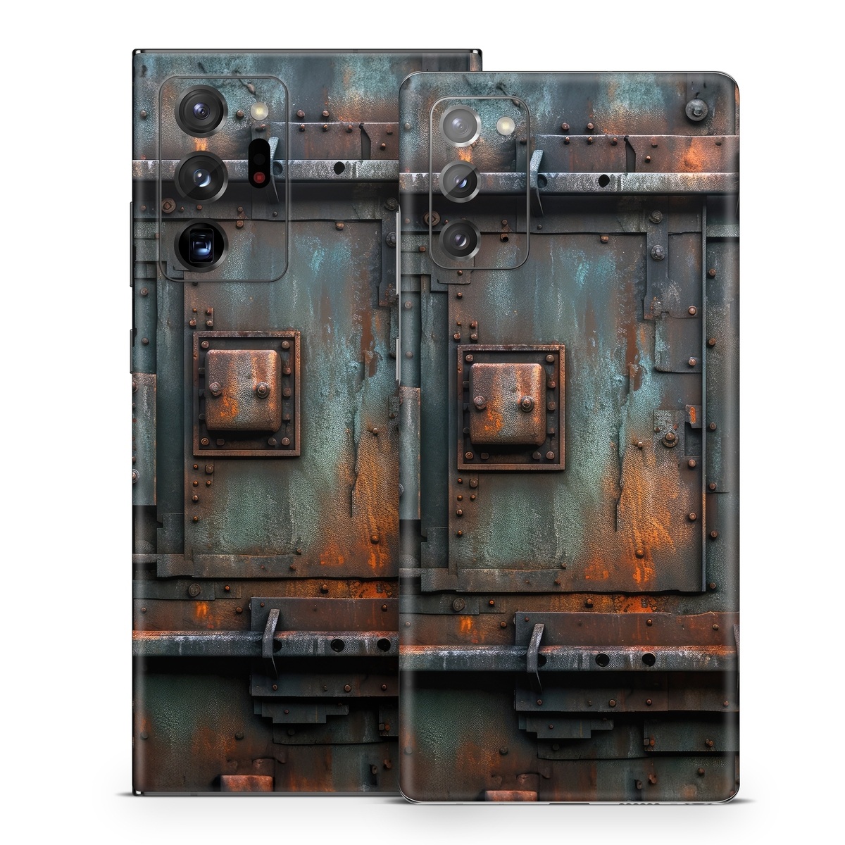 Samsung Galaxy Note 20 Series Skin design of Wood, Train, Wheel, Motor vehicle, Mode of transport, Rolling, Automotive lighting, Rolling stock, freight car, Gas, with black, brown, gray, white, orange colors