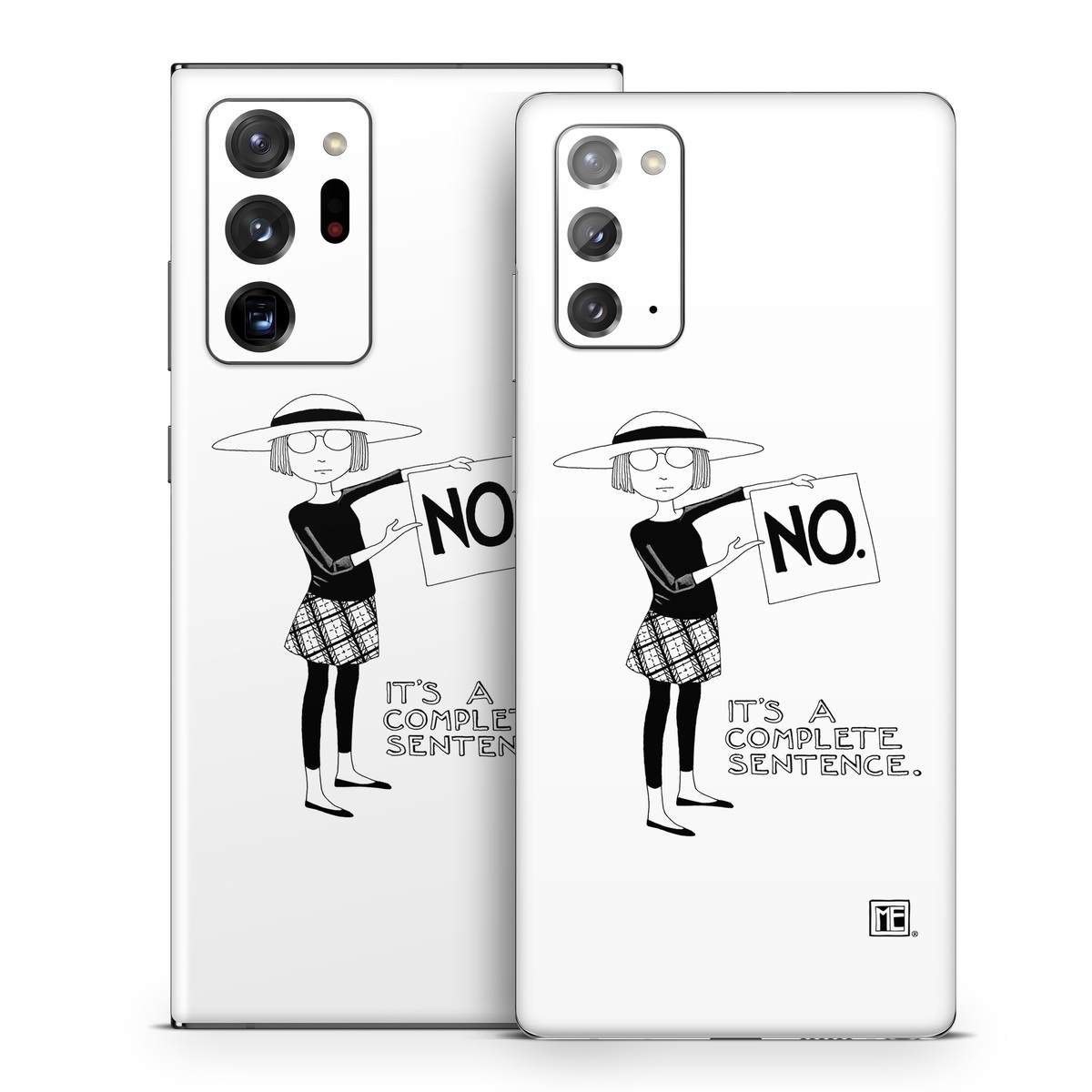 Samsung Galaxy Note 20 Series Skin design of Cartoon, Illustration, Design, Font, Black-and-white, Pattern, Style, with white, black colors