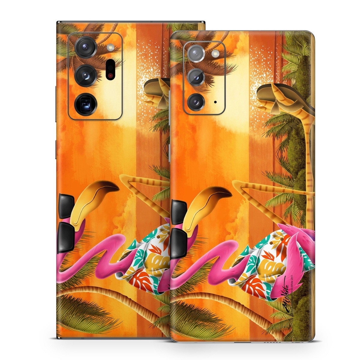 Samsung Galaxy Note 20 Series Skin design of Cartoon, Art, Animation, Illustration, Plant, Cg artwork, Shoe, Fictional character, with red, orange, green, black, pink colors