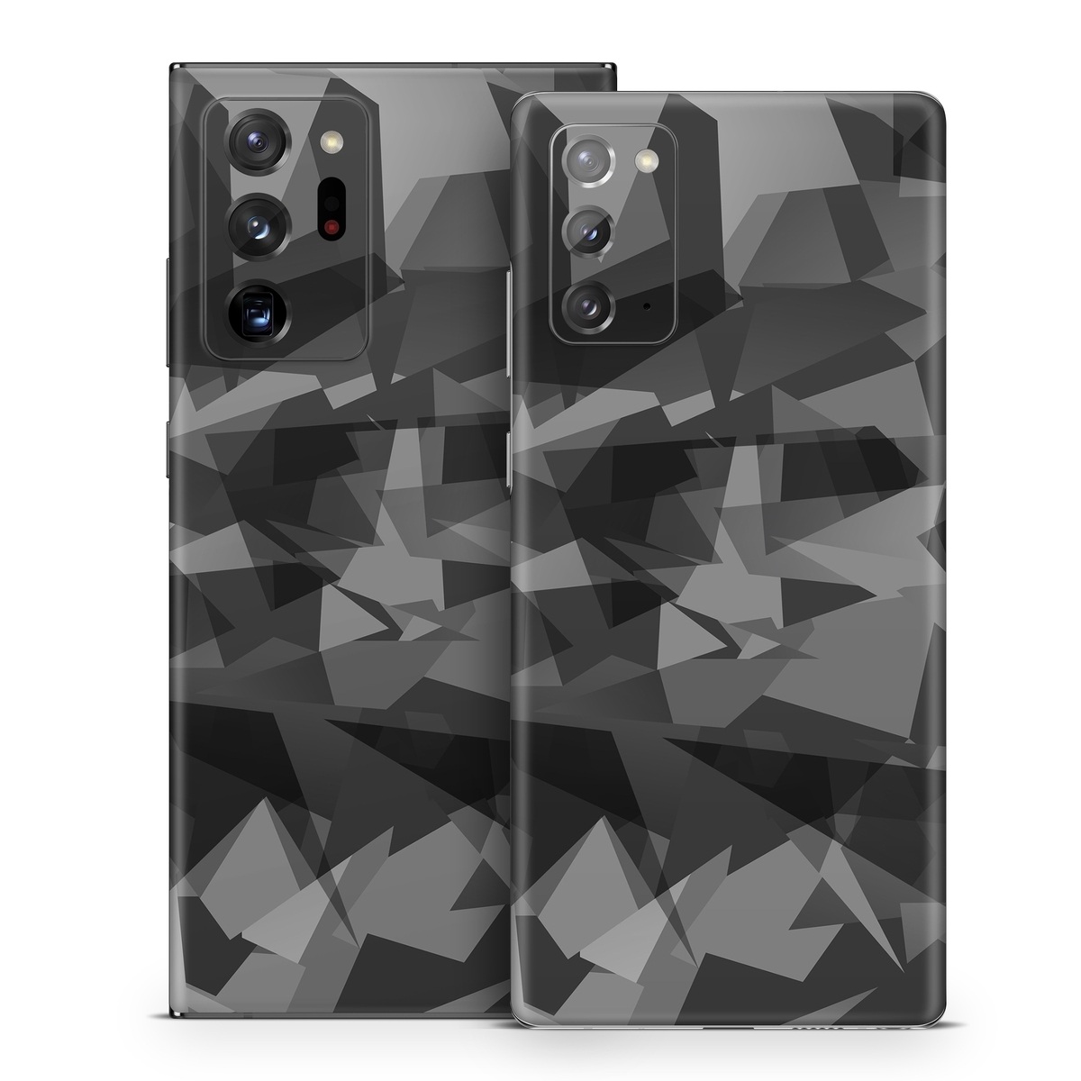 Samsung Galaxy Note 20 Series Skin design of Black, Pattern, Triangle, Black-and-white, Monochrome, Grey, Design, Line, Architecture, Monochrome photography, with black, gray colors
