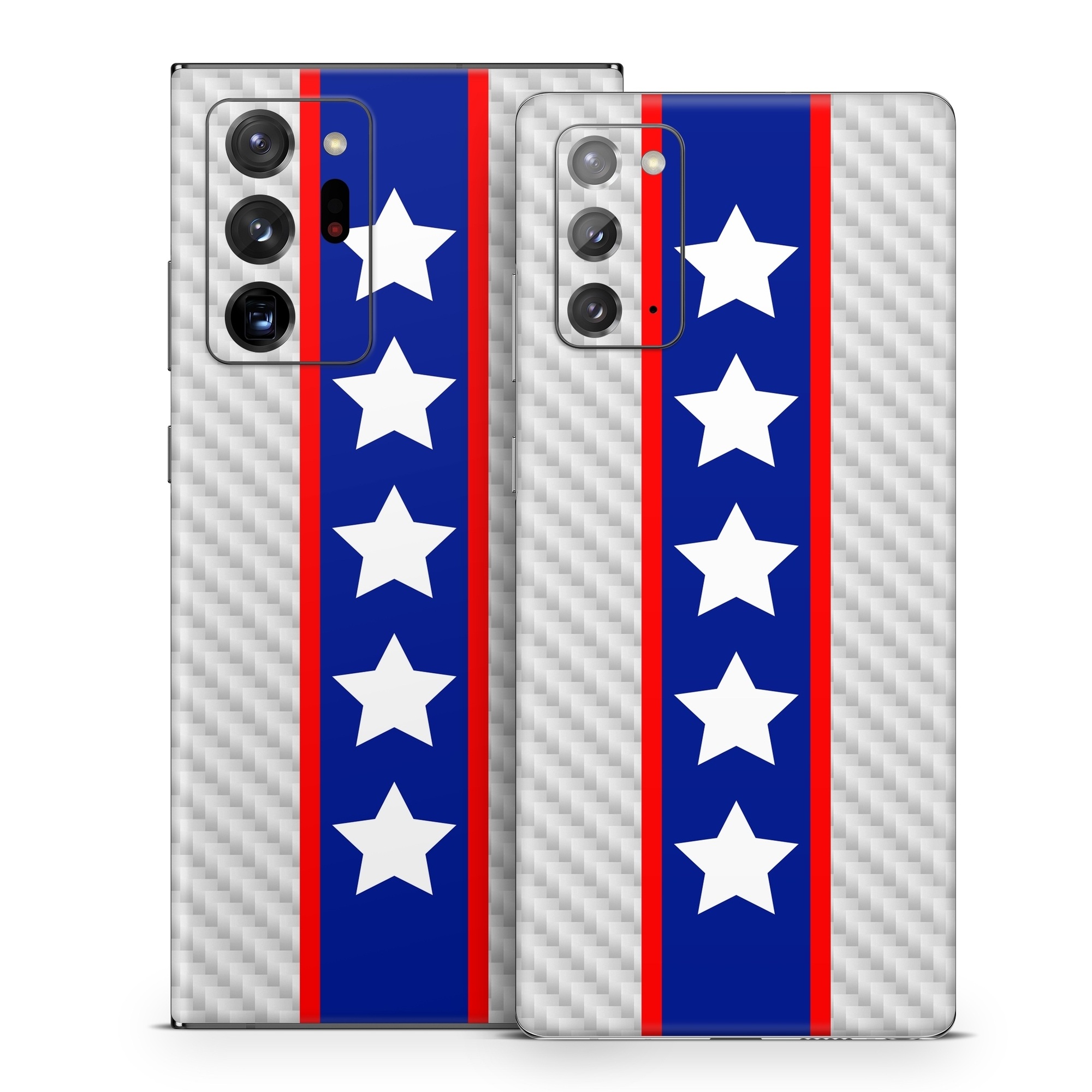 Samsung Galaxy Note 20 Series Skin design of Flag of the united states, Flag, Font, Parallel, Electric blue, Rectangle, Pattern, Flag Day (USA), Symbol, Carmine, with gray, white, blue, red colors