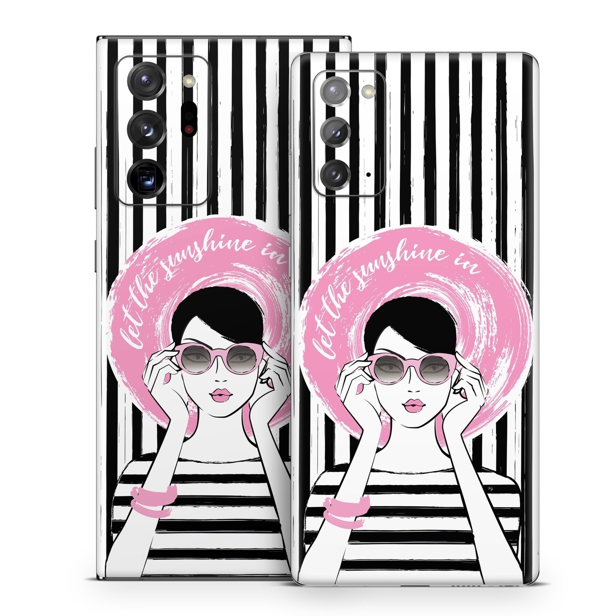 Samsung Galaxy Note 20 Series Skin design of Organ, Vision care, Purple, Pink, Violet, Font, Eyewear, Magenta, Line, Art, with black, white, pink, gray colors