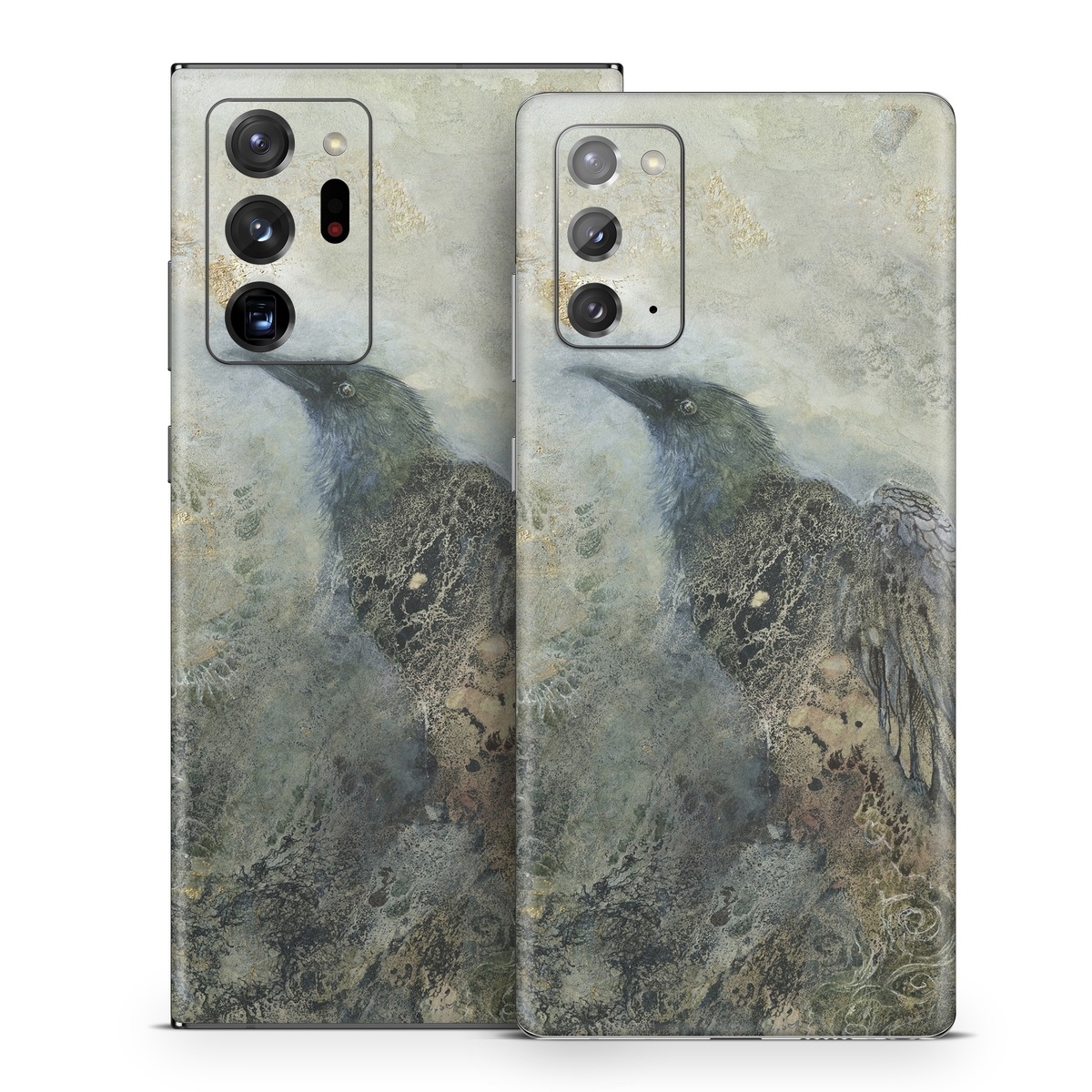 Samsung Galaxy Note 20 Series Skin design of Painting, Water, Geology, Art, Rock, Watercolor paint, Illustration, with black, gray, white, blue colors