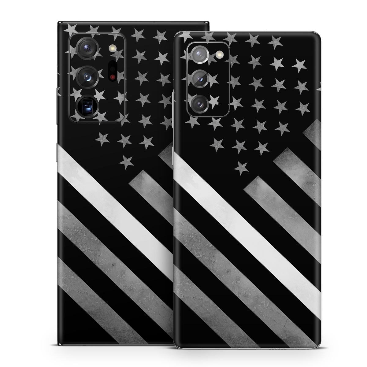 Samsung Galaxy Note 20 Series Skin design of Black, Black-and-white, Pattern, Monochrome Photography, Line, Flag Of The United States, Monochrome, Flag, Design, Font, Photography, Style, Parallel, with black, white, gray colors