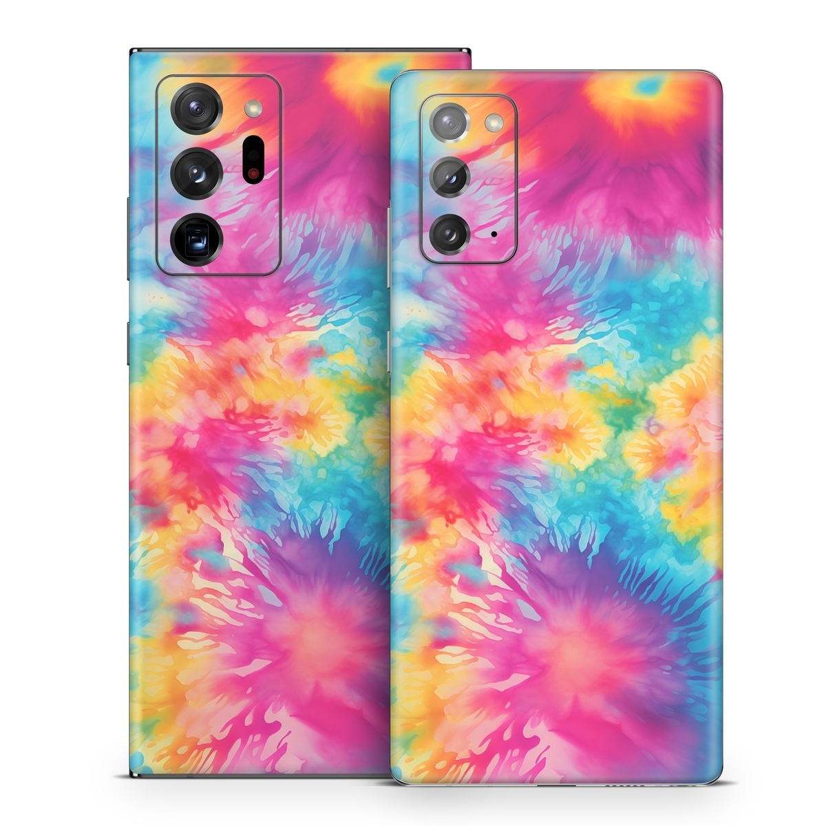 Samsung Galaxy Note 20 Series Skin design of Colorfulness, Plant, Flower, Orange, Paint, Petal, Pink, Art, Painting, Magenta, with black, gray, orange colors