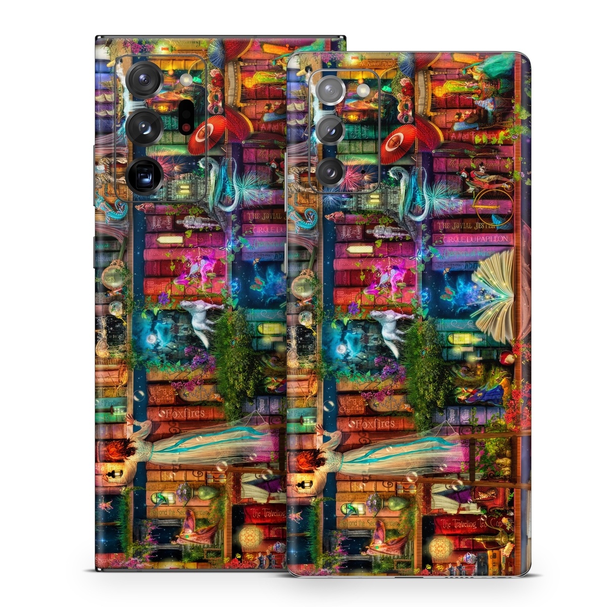 Samsung Galaxy Note 20 Series Skin design of Painting, Art, Theatrical scenery, with black, red, gray, green, blue colors