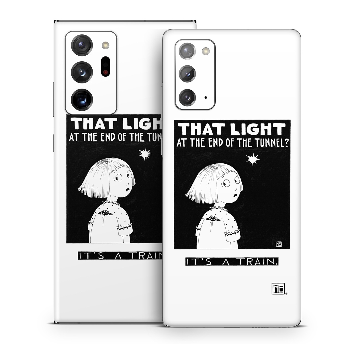 Samsung Galaxy Note 20 Series Skin design of Cartoon, Poster, Font, Black-and-white, Fictional character, Illustration, Coloring book, with black, white colors