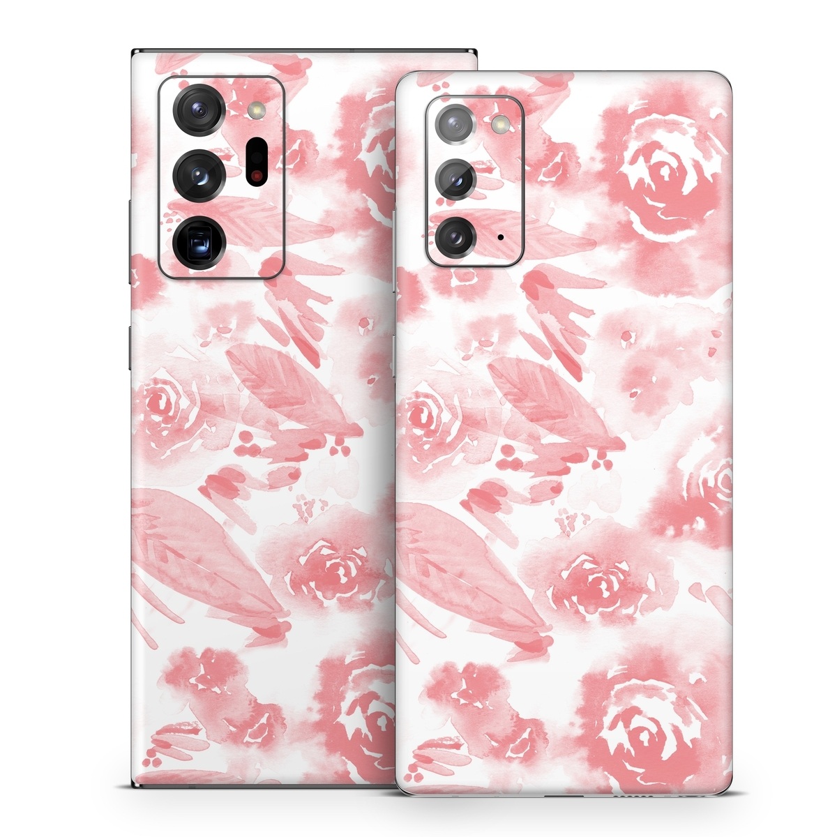 Samsung Galaxy Note 20 Series Skin design of Pink, Pattern, Rose, Design, Floral design, Rose family, Garden roses, Petal, Flower, Textile, with white, red, pink colors