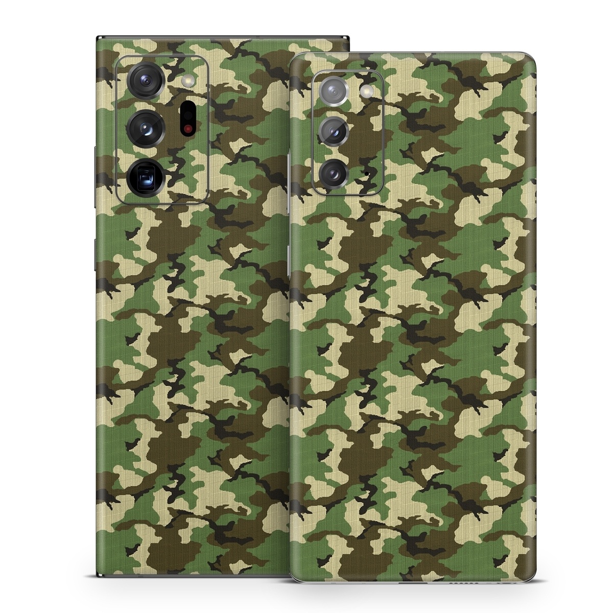 Samsung Galaxy Note 20 Series Skin design of Military camouflage, Camouflage, Clothing, Pattern, Green, Uniform, Military uniform, Design, Sportswear, Plane, with black, gray, green colors