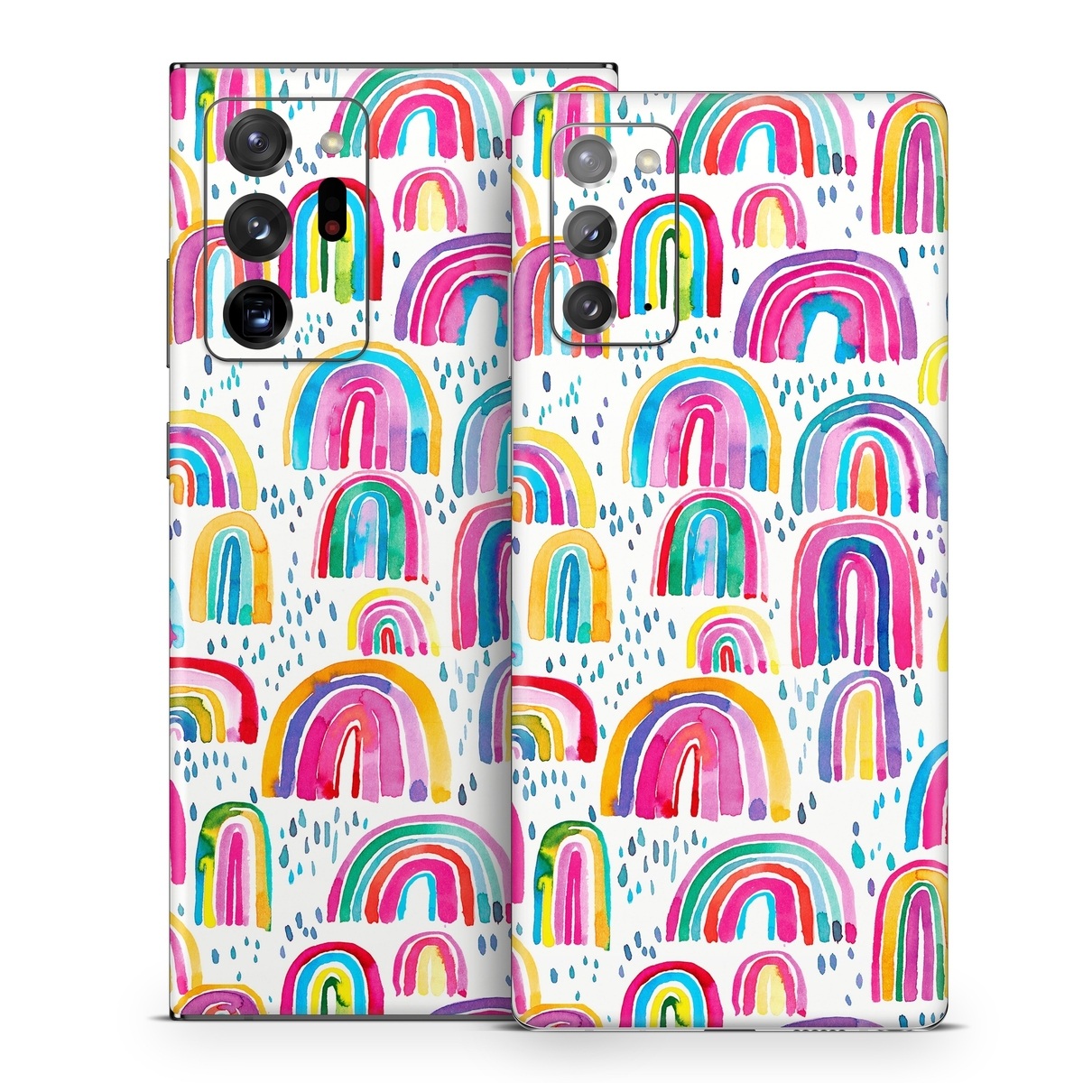 Samsung Galaxy Note 20 Series Skin design of Line, Pattern, Design, with white, orange, yellow, blue, pink, red, green colors