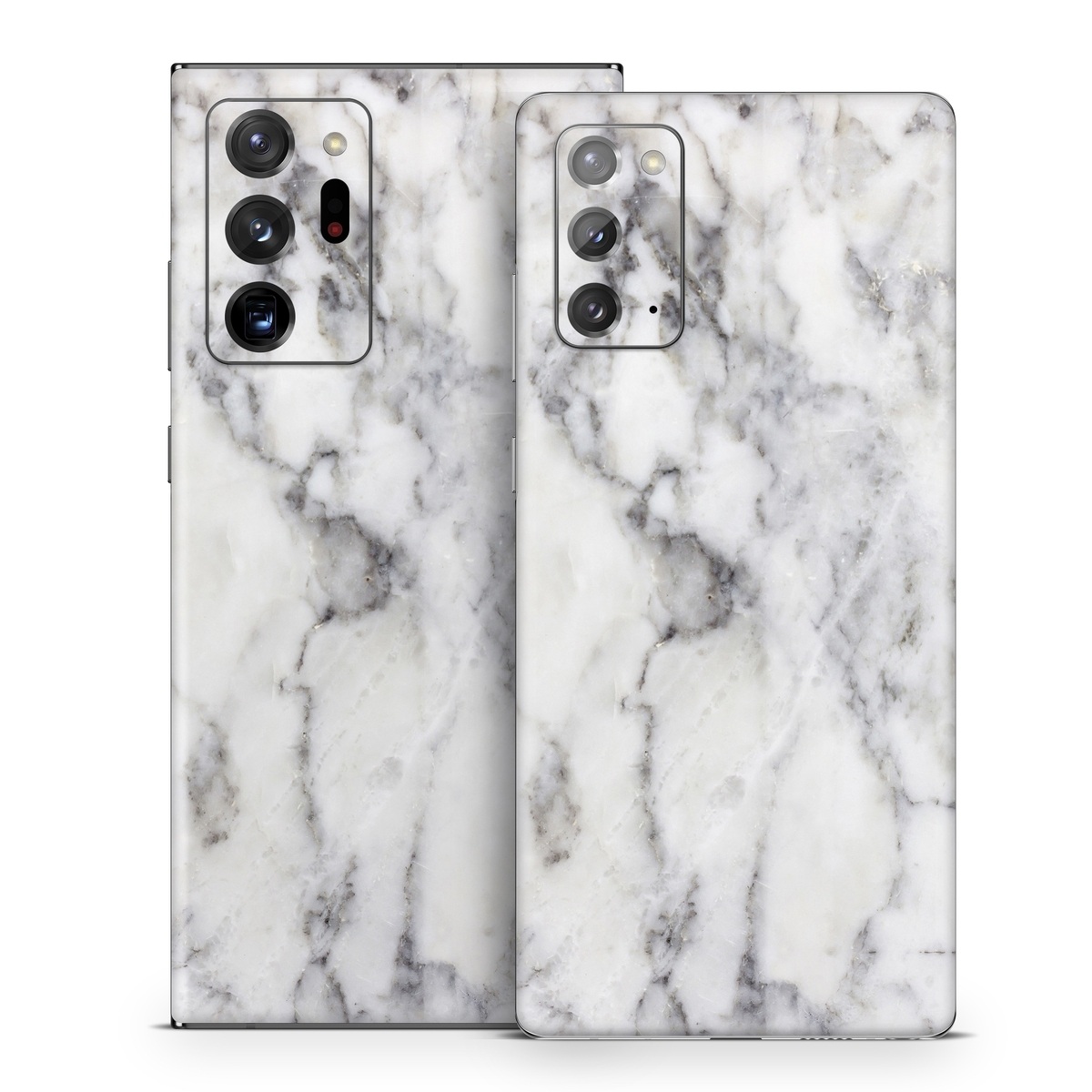 Samsung Galaxy Note 20 Series Skin design of White, Geological phenomenon, Marble, Black-and-white, Freezing, with white, black, gray colors