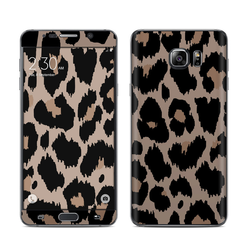 Samsung Galaxy Note 5 Skin design of Pattern, Brown, Fur, Design, Textile, Monochrome, Fawn, with black, gray, red, green colors