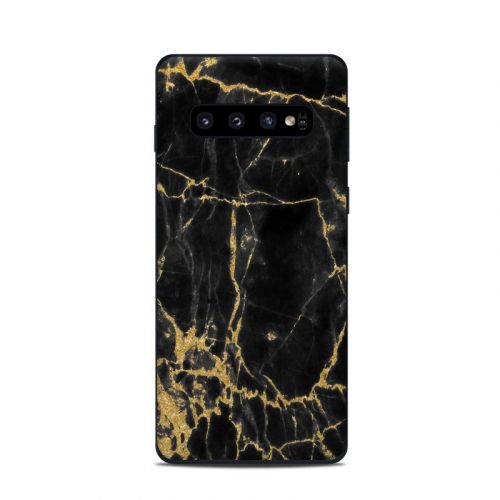 Black Gold Marble Samsung Galaxy S10 Skin