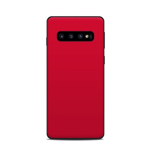 Solid State Red Samsung Galaxy S10 Skin