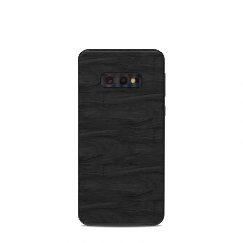 Black Woodgrain Samsung Galaxy S10e Skin