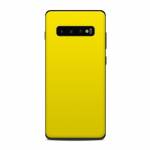 Solid State Yellow Samsung Galaxy S10 Plus Skin