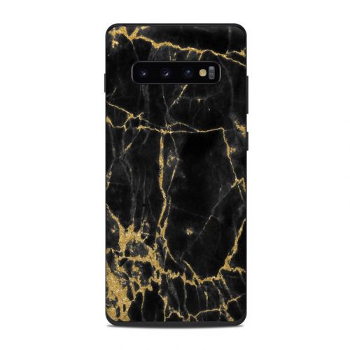 Black Gold Marble Samsung Galaxy S10 Plus Skin