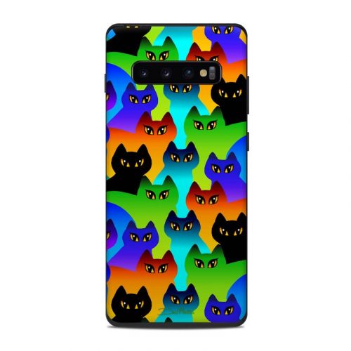 Rainbow Cats Samsung Galaxy S10 Plus Skin