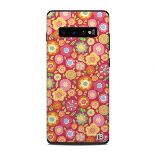 Flowers Squished Samsung Galaxy S10 Plus Skin