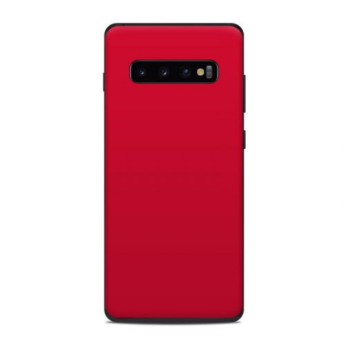 Solid State Red Samsung Galaxy S10 Plus Skin