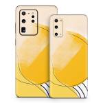 Abstract Yellow Samsung Galaxy S20 Series Skin
