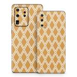 Orange Checks Samsung Galaxy S20 Series Skin
