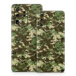 Digital Woodland Camo Samsung Galaxy S20 Series Skin