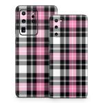 Pink Plaid Samsung Galaxy S20 Series Skin