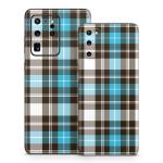 Turquoise Plaid Samsung Galaxy S20 Series Skin