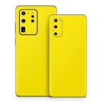 Solid State Yellow Samsung Galaxy S20 Series Skin