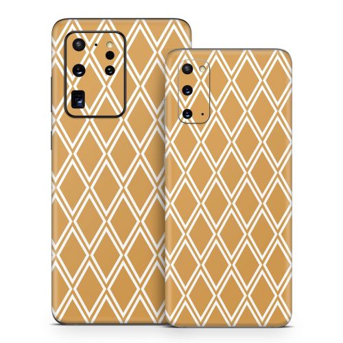 Orange Checks Samsung Galaxy S20 Series Skin