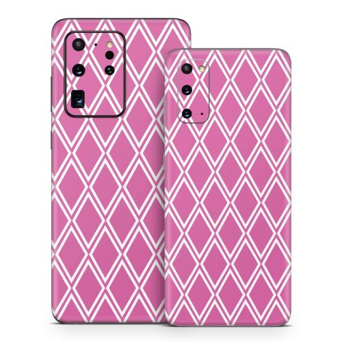 Pink Checks Samsung Galaxy S20 Series Skin