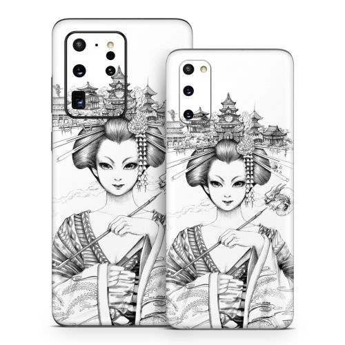 Geisha Sketch Samsung Galaxy S20 Series Skin