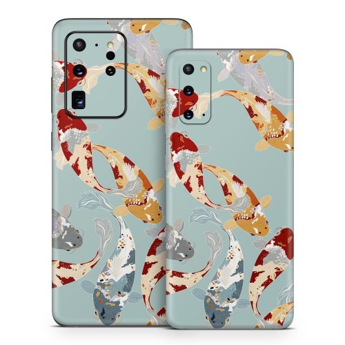 Koi Fish Pond Samsung Galaxy S20 Series Skin