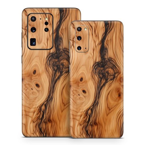 Olive Wood Samsung Galaxy S20 Series Skin