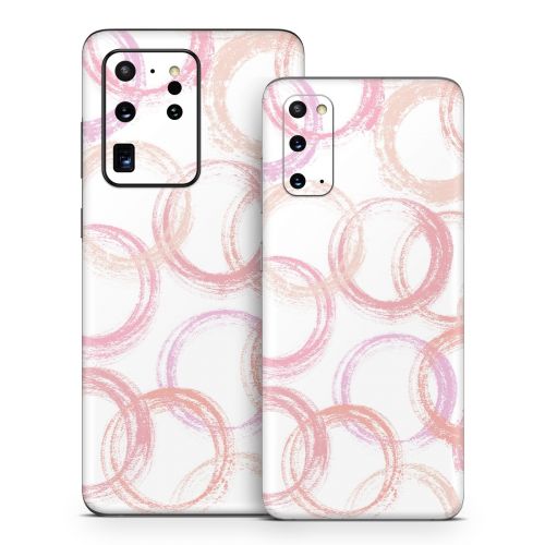 Pink Circles Samsung Galaxy S20 Series Skin