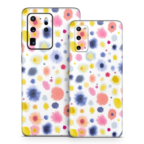 Red Blue Dots Samsung Galaxy S20 Series Skin