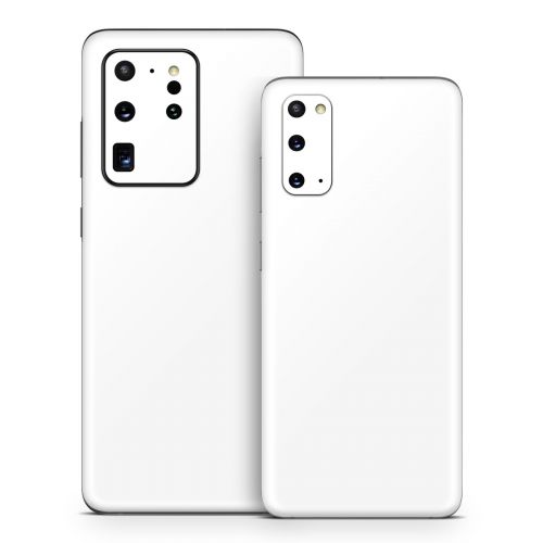 Solid State White Samsung Galaxy S20 Series Skin