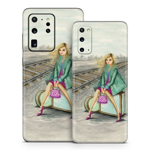 Lulu Waiting by the Train Tracks Samsung Galaxy S20 Series Skin