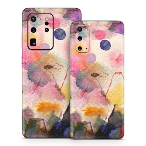 Watercolor Mountains Samsung Galaxy S20 Series Skin